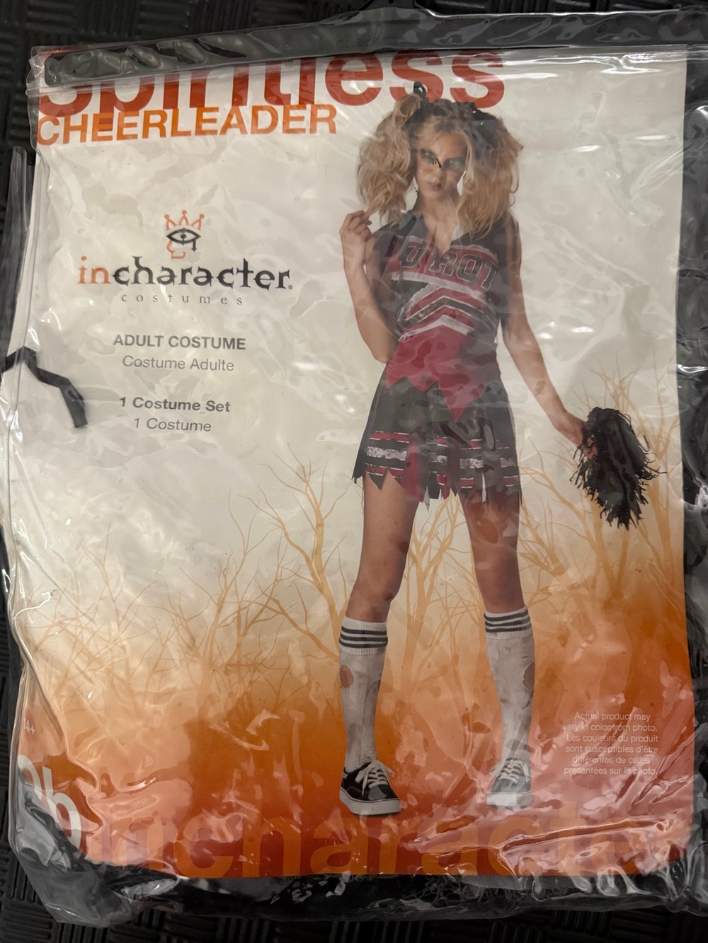Red & Black 'Gothic Cheerleader' women Costume